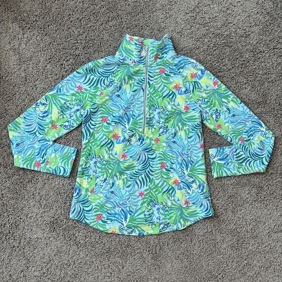 NWT Lilly Pulitzer UPF50+ Skipper Ruffle Popover Multi Via Parigi Size XS Floral - Picture 1 of 8